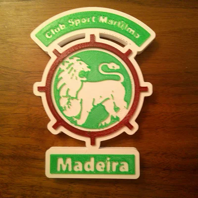 Mô hình logo C.S. Marítimo in 3D sắc nét - Quà tặng cho fan bóng đá