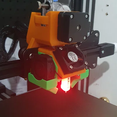 Shroud tản nhiệt 4015 gắn trước cho Ender 3 V2 dùng Direct Drive BMG