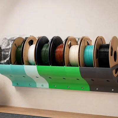 Hệ thống giá treo cuộn nhựa (spool holder) dạng mô-đun gắn tường