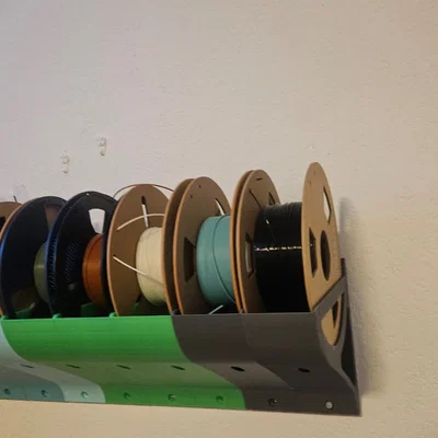 Hệ thống giá treo cuộn nhựa (spool holder) dạng mô-đun gắn tường