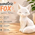 Mô Hình Cáo Hình Học (Geometric Fox) - Tượng Decor In 3D Dễ Thương - Thumbnail 1