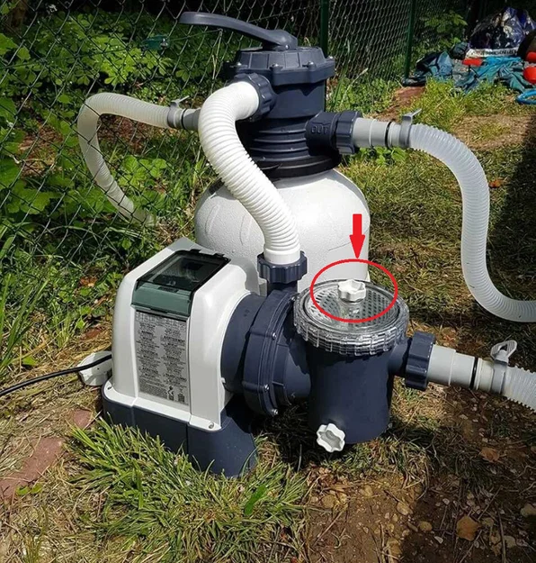 Nắp xả khí thay thế cho máy bơm hồ bơi INTEX (Model 10460) - Image 1