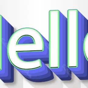 Mô hình chữ Hello trang trí 3D tinh tế và dễ in tại nhà