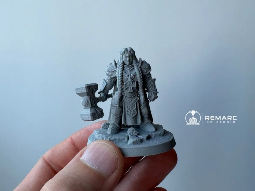 Mô hình Nữ Hoàng Người Lùn | Nhân vật Anh Hùng RPG | Mô hình 3D cho game trên bàn - Image 3