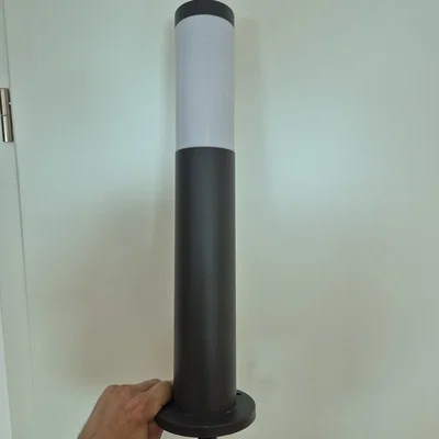 Hộp đấu nối điện rộng rãi cho đèn sân vườn Mato (In 3D)
