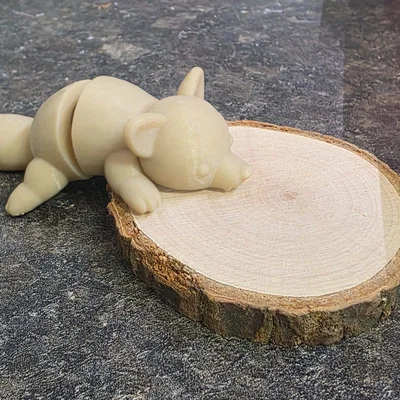Mô hình gấu mèo linh hoạt (Flexi Waschbär) in 3D độc đáo
