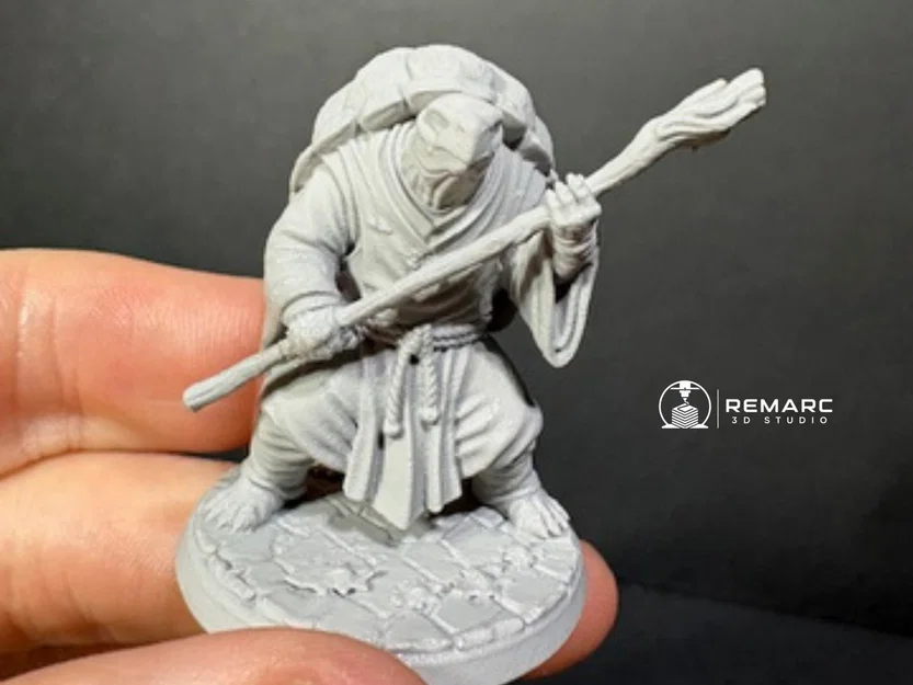 Turtle Monk Warrior – Mô hình chiến binh rùa 50mm - Image 1
