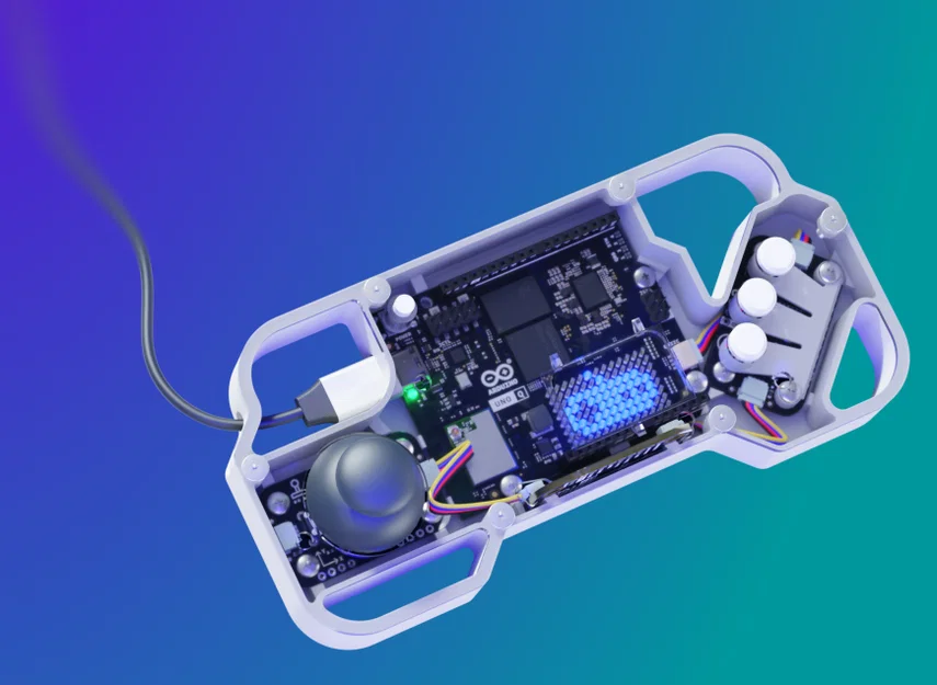 Bộ Vỏ In 3D Cho Arduino UNO Q Arcade Bundle - Image 1