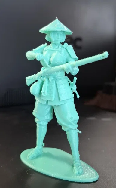 Mô hình nữ chiến binh Ashigaru 1580: Bản in 3D sắc nét - Image 2