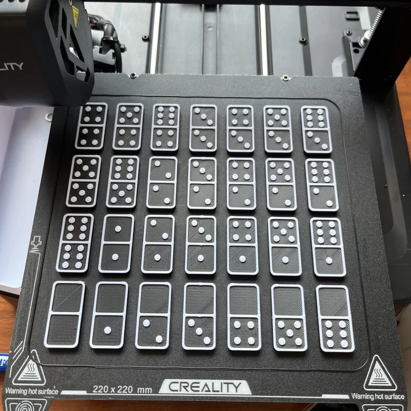 Bộ cờ Domino cổ điển tự in 3D - Thiết kế đẹp và dễ in tại nhà