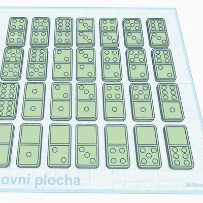 Bộ cờ Domino cổ điển tự in 3D - Thiết kế đẹp và dễ in tại nhà