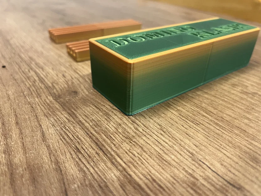 Bộ hộp đựng và giá đỡ quân cờ Domino in 3D siêu gọn - Image 4
