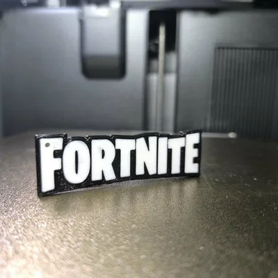 Móc khóa logo Fortnite in 3D phong cách cho game thủ