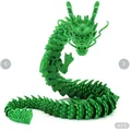 Mô hình rồng xanh phương Đông in 3D linh hoạt đầy nghệ thuật - Thumbnail 1