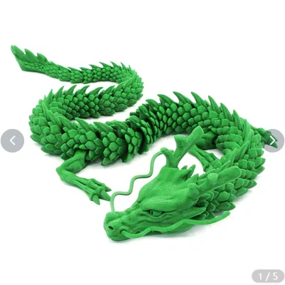 Mô hình rồng xanh phương Đông in 3D linh hoạt đầy nghệ thuật