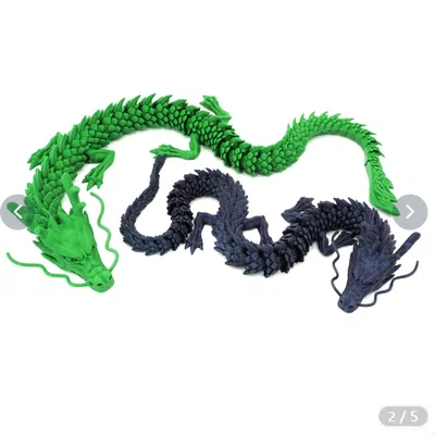Mô hình rồng xanh phương Đông in 3D linh hoạt đầy nghệ thuật