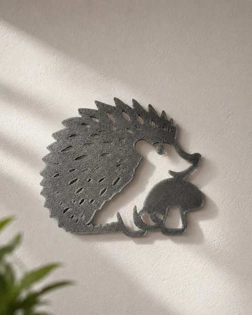 Tranh Treo Tường Chú Nhím Dễ Thương (Cute Hedgehog Wall Art) - Image 1