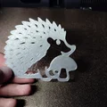 Tranh Treo Tường Chú Nhím Dễ Thương (Cute Hedgehog Wall Art) - Thumbnail 2