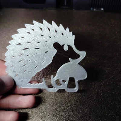 Tranh Treo Tường Chú Nhím Dễ Thương (Cute Hedgehog Wall Art)