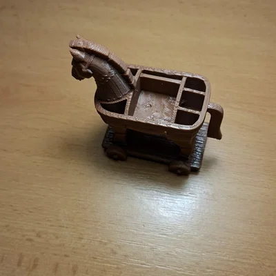Hộp đựng đồ để bàn hình Ngựa thành Troy