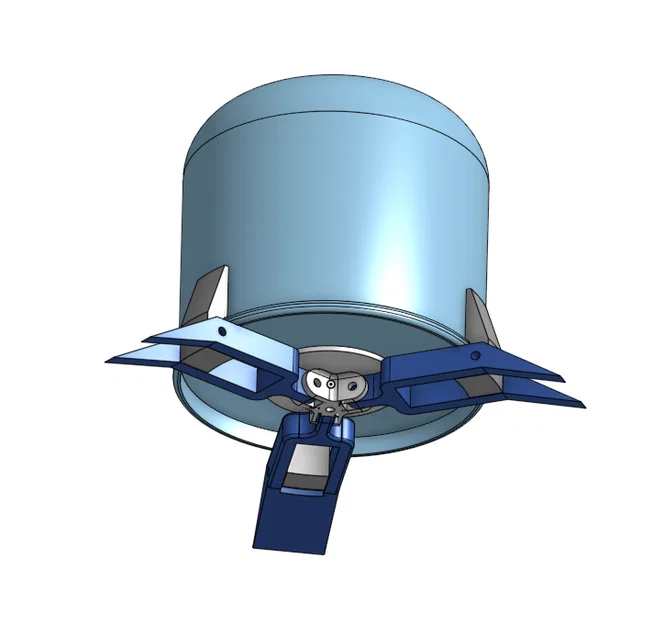 Chân đế gấp gọn cho bình gas Campingaz CV470 in 3D - Image 2
