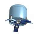 Chân đế gấp gọn cho bình gas Campingaz CV470 in 3D - Thumbnail 2