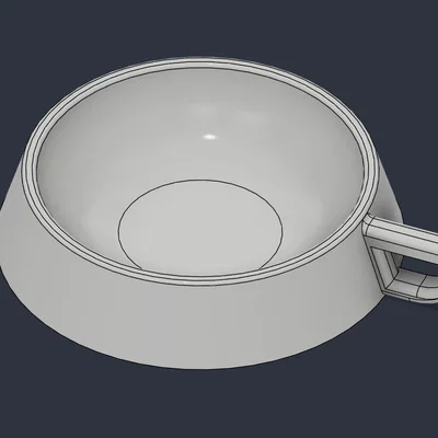 Mẫu in 3D bát ăn cho mèo Cat Cap đơn giản, dễ in