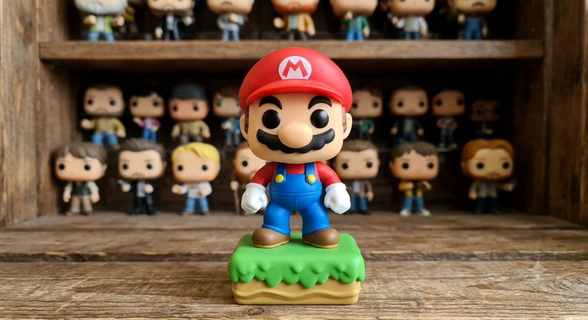 Mô hình Funko Pop Super Mario in 3D trang trí bàn làm việc cực chất - Image 1