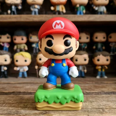 Mô hình Funko Pop Super Mario in 3D trang trí bàn làm việc cực chất
