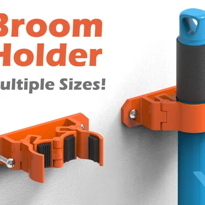 Giá treo chổi thông minh Grippy Broom Holder