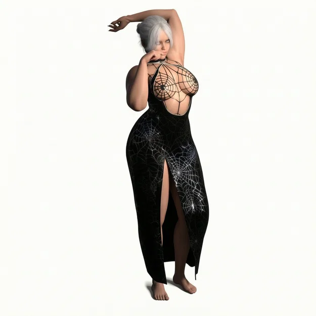 Mô hình 3D Pinup Art Caught in the Web - Nhân vật trang trí nghệ thuật - Image 1