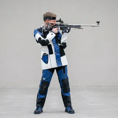 Mô hình 3D vận động viên bắn súng trường nam ISSF chuyên nghiệp