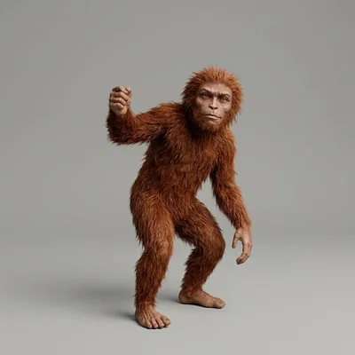 Mô hình 3D sinh vật huyền bí Agogwe (Little People of East Africa)