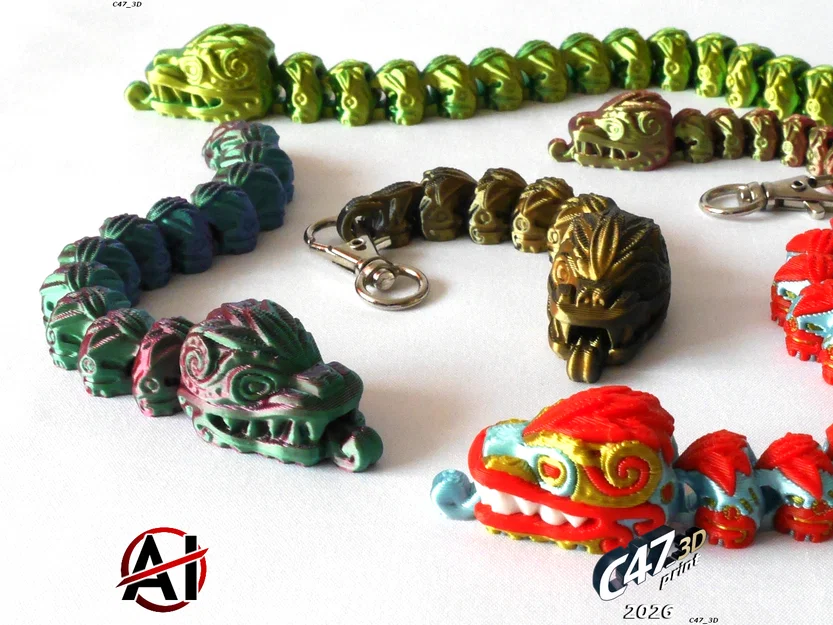 Mô hình rắn Flexi Aztec có khớp nối - Image 1
