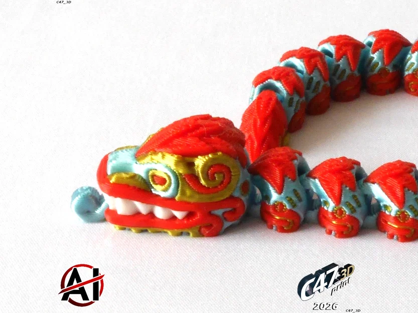 Mô hình rắn Flexi Aztec có khớp nối - Image 2