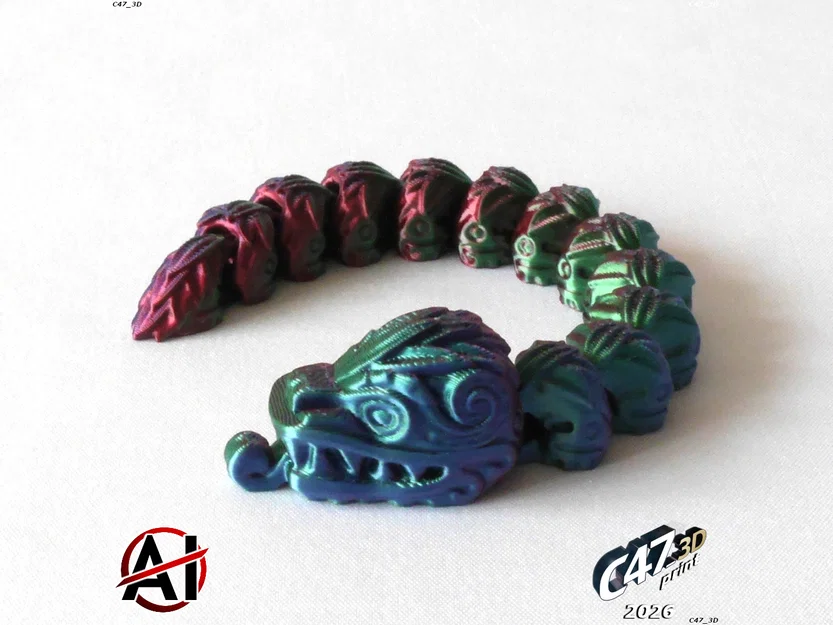 Mô hình rắn Flexi Aztec có khớp nối - Image 7