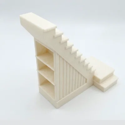 Kệ trưng bày gầm cầu thang cho nhà búp bê tỉ lệ 1/24 và 1/12