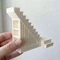 Kệ trưng bày gầm cầu thang cho nhà búp bê tỉ lệ 1/24 và 1/12 - Thumbnail 2
