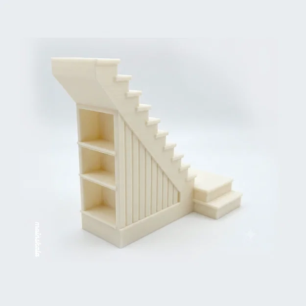 Kệ trưng bày gầm cầu thang cho nhà búp bê tỉ lệ 1/24 và 1/12 - Image 3