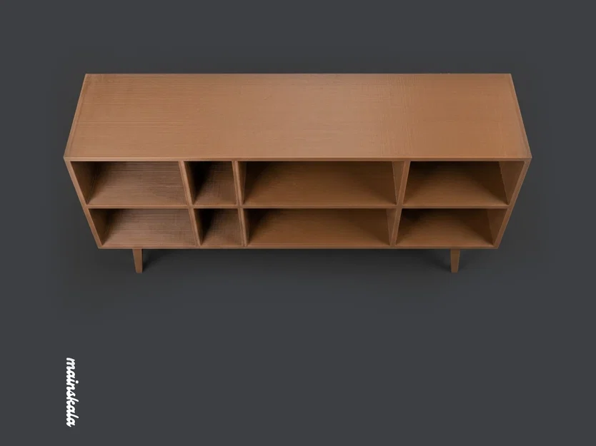 Mô hình tủ Sideboard hiện đại / Tủ Credenza tỉ lệ nhà búp bê - Image 2