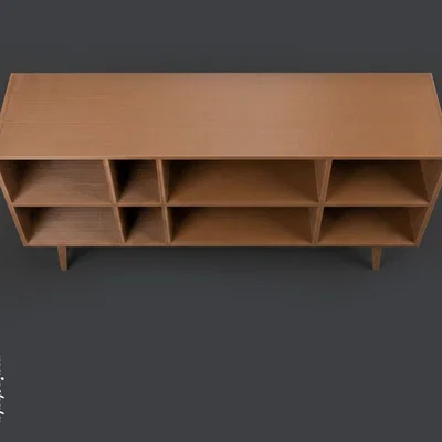 Mô hình tủ Sideboard hiện đại / Tủ Credenza tỉ lệ nhà búp bê