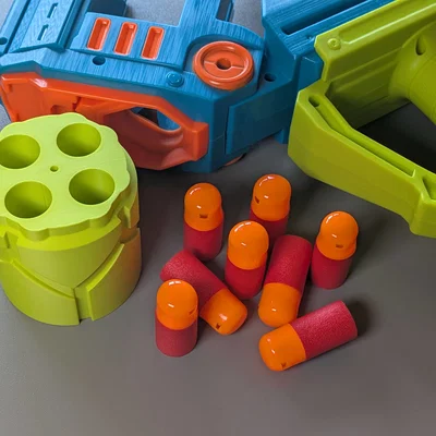 MEGA Half Dart Super Shell -- 78 FPS -- NERF Doom Cannon (Rebel Ops)