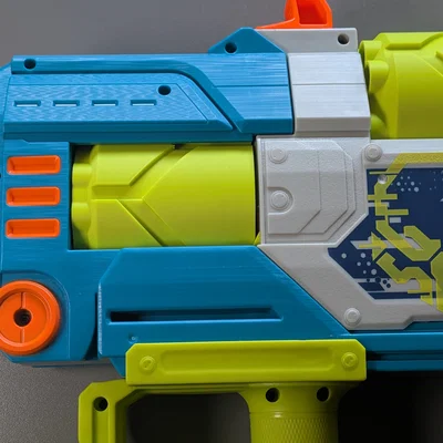 MEGA Half Dart Super Shell -- 78 FPS -- NERF Doom Cannon (Rebel Ops)