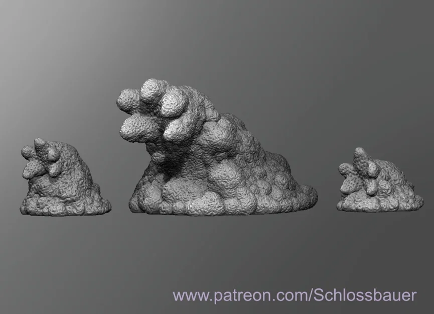 Mô hình 3D Yeast Ooze - Quái vật cho D&D và Tabletop - Image 1