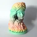 Tượng Phụ Nữ Hoa (Floral Woman Sculpture) - Tác phẩm nghệ thuật tinh tế - Thumbnail 1