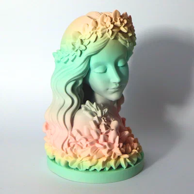 Tượng Phụ Nữ Hoa (Floral Woman Sculpture) - Tác phẩm nghệ thuật tinh tế