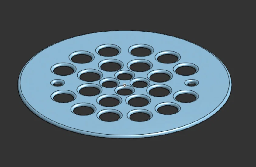 Nắp thoát nước sàn 4.5 inch — Dạng tròn thay thế (Lắp phẳng/Bắt vít) - Image 3