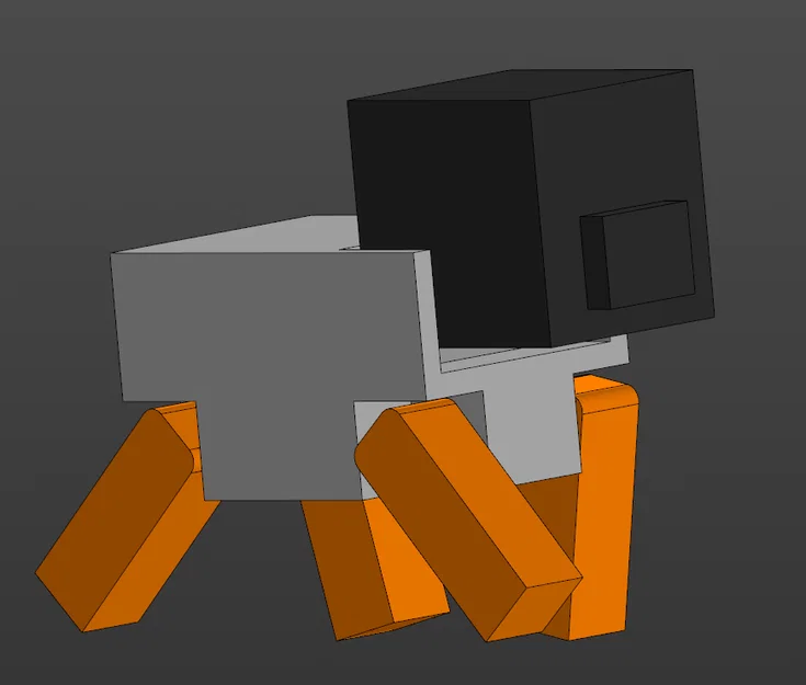 Mô hình chú heo Minecraft linh hoạt (Flexi Pig) in 3D - Image 1