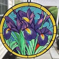 Mô hình in 3D Purple Iris phong cách kính màu - Thumbnail 1