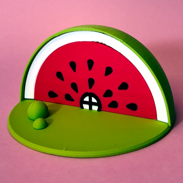 Mô hình Nhà Dưa Hấu (Watermelon House) xinh xắn - Image 2